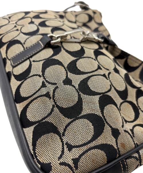 COACH（コーチ）COACH (コーチ) ショルダーバッグ ブラック×グレーの古着・服飾アイテム