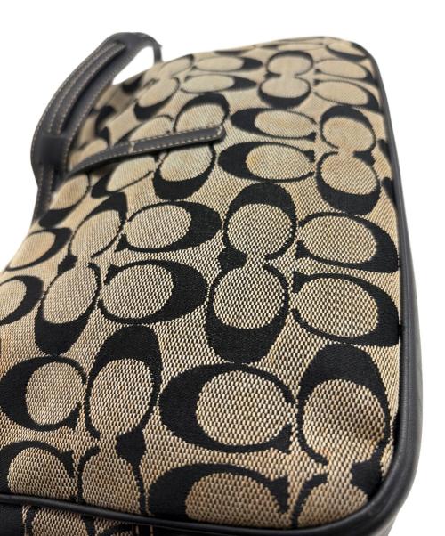 COACH（コーチ）COACH (コーチ) ショルダーバッグ ブラック×グレーの古着・服飾アイテム