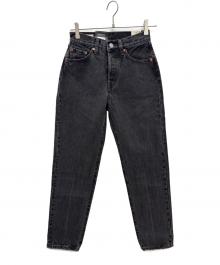 LEVI'S（リーバイス）の古着「501(R) '81S ブラック ボタンフライデニムパンツ」｜グレー