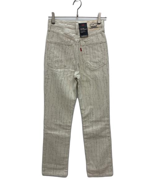LEVI'S（リーバイス）LEVI'S (リーバイス) 70S HIGH STRAIGHT NATURAL AMBER FLOWER ベージュ サイズ:W25/L29 未使用品の古着・服飾アイテム