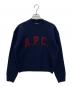 A.P.C.（アーペーセー）の古着「ウールロゴニット」｜ネイビー×レッド