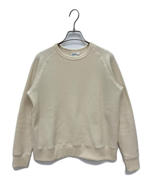 THE NORTH FACE（ザ ノース フェイス）THE NORTH FACE (ザ ノース フェイス) ロングスリーブウォームワッフルクルー レディース / L/S Warm Waffle Crew アイボリー サイズ:Mの古着・服飾アイテム