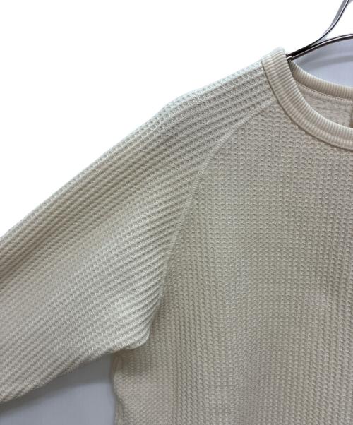 THE NORTH FACE（ザ ノース フェイス）THE NORTH FACE (ザ ノース フェイス) ロングスリーブウォームワッフルクルー レディース / L/S Warm Waffle Crew アイボリー サイズ:Mの古着・服飾アイテム
