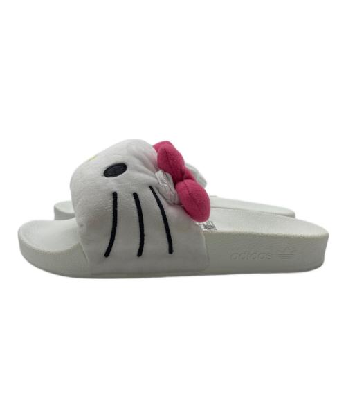 HELLO KITTY（ハローキティ）HELLO KITTY (ハローキティ) adidas (アディダス) Adilette Slides サンダル ホワイト サイズ:22.5cmの古着・服飾アイテム