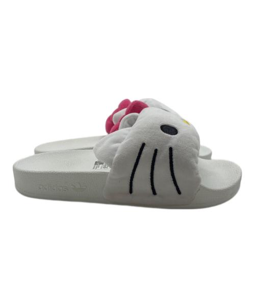HELLO KITTY（ハローキティ）HELLO KITTY (ハローキティ) adidas (アディダス) Adilette Slides サンダル ホワイト サイズ:22.5cmの古着・服飾アイテム