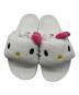 中古・古着 HELLO KITTY (ハローキティ) adidas (アディダス) Adilette Slides サンダル ホワイト サイズ:22.5cm：5000円
