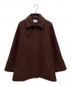 STEVEN ALANスティーブンアラン）の古着「WOOL BEAVER TENT SHORT COAT / ウール ビーバー テント ショートコート」｜ブラウン