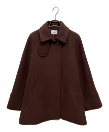 STEVEN ALAN（スティーブンアラン）の古着「WOOL BEAVER TENT SHORT COAT / ウール ビーバー テント ショートコート」｜ブラウン