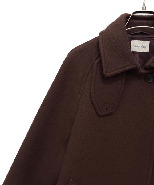 STEVEN ALAN（スティーブンアラン）STEVEN ALAN (スティーブンアラン) WOOL BEAVER TENT SHORT COAT / ウール ビーバー テント ショートコート ブラウン サイズ:Sの古着・服飾アイテム