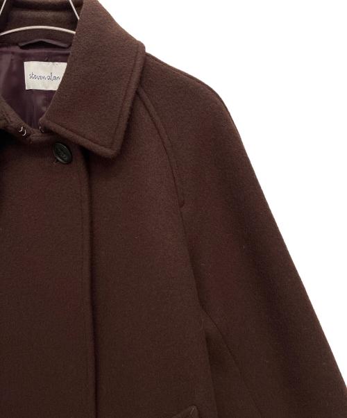 STEVEN ALAN（スティーブンアラン）STEVEN ALAN (スティーブンアラン) WOOL BEAVER TENT SHORT COAT / ウール ビーバー テント ショートコート ブラウン サイズ:Sの古着・服飾アイテム