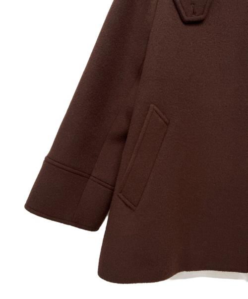 STEVEN ALAN（スティーブンアラン）STEVEN ALAN (スティーブンアラン) WOOL BEAVER TENT SHORT COAT / ウール ビーバー テント ショートコート ブラウン サイズ:Sの古着・服飾アイテム