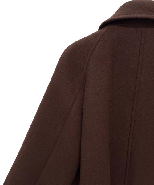 STEVEN ALAN（スティーブンアラン）STEVEN ALAN (スティーブンアラン) WOOL BEAVER TENT SHORT COAT / ウール ビーバー テント ショートコート ブラウン サイズ:Sの古着・服飾アイテム