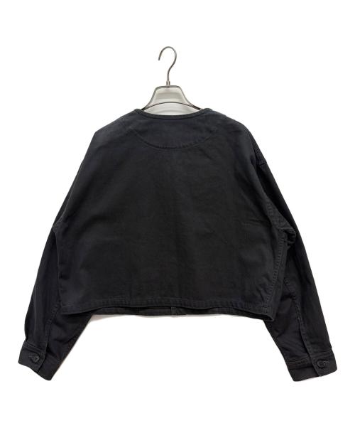 DANTON（ダントン）DANTON (ダントン) ダントン カラーレス ショートジャケット グレー サイズ:38の古着・服飾アイテム