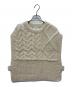 kha:ki（カーキ）の古着「HAND KNIT CABLE VEST / ニットベスト」｜アイボリー