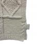 中古・古着 kha:ki (カーキ) HAND KNIT CABLE VEST / ニットベスト アイボリー サイズ:SIZE 1：15000円