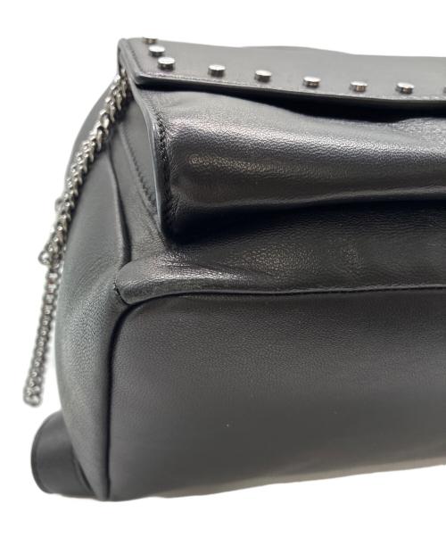 JIMMY CHOO（ジミーチュウ）JIMMY CHOO (ジミーチュウ) Cassie Star Studded Lambskin Leather Backpack / レザーリュック ブラックの古着・服飾アイテム