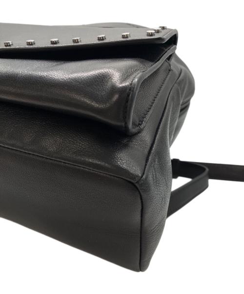 JIMMY CHOO（ジミーチュウ）JIMMY CHOO (ジミーチュウ) Cassie Star Studded Lambskin Leather Backpack / レザーリュック ブラックの古着・服飾アイテム