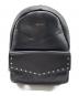 JIMMY CHOO（ジミーチュウ）の古着「Cassie Star Studded Lambskin Leather Backpack / レザーリュック」｜ブラック