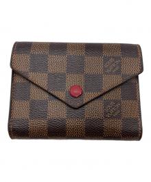 LOUIS VUITTON（ルイ ヴィトン）の古着「ダミエ ポルフォフォイユ・ヴィクトリーヌ 2つ折り財布」