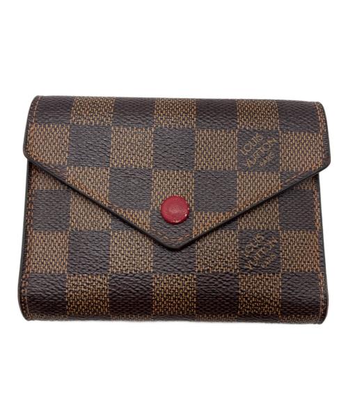 LOUIS VUITTON（ルイ ヴィトン）LOUIS VUITTON (ルイ ヴィトン) ダミエ ポルフォフォイユ・ヴィクトリーヌ 2つ折り財布の古着・服飾アイテム