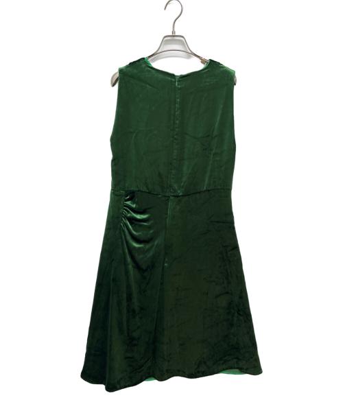 PRADA（プラダ）PRADA (プラダ) ベルベットミニドレス グリーン サイズ:44Sの古着・服飾アイテム