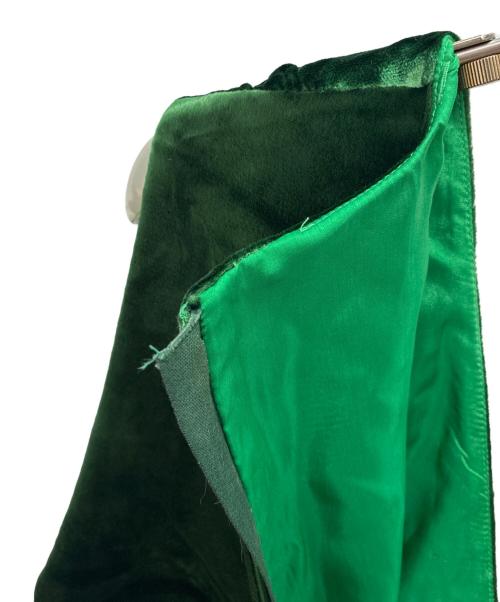 PRADA（プラダ）PRADA (プラダ) ベルベットミニドレス グリーン サイズ:44Sの古着・服飾アイテム