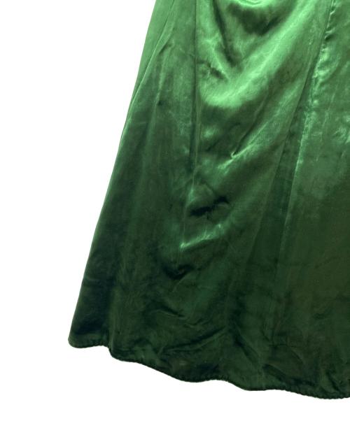 PRADA（プラダ）PRADA (プラダ) ベルベットミニドレス グリーン サイズ:44Sの古着・服飾アイテム