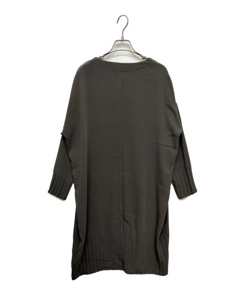 mizuiro-ind（ミズイロインド）mizuiro-ind (ミズイロインド) 長袖ワンピース グリーン サイズ:Fの古着・服飾アイテム