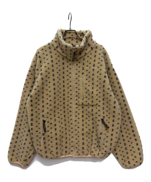 mountain fleece（マウンテンフリース）mountain fleece (マウンテンフリース) 90s バーズアイ フリースジャケット ベージュ サイズ:Mの古着・服飾アイテム