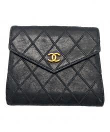 CHANEL（シャネル）の古着「ビコローレ 2つ折り財布」｜ネイビー