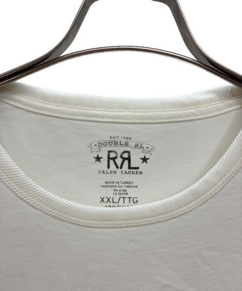 RRL（ダブルアールエル）RRL (ダブルアールエル) RRL ロゴ 半袖Tシャツ ホワイト サイズ:XXLの古着・服飾アイテム