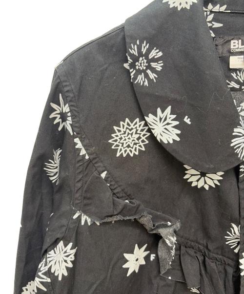 BLACK COMME des GARCONS（ブラックコムデギャルソン）BLACK COMME des GARCONS (ブラックコムデギャルソン) AD2023 フリルシャツ ブラック×ホワイト サイズ:Sの古着・服飾アイテム
