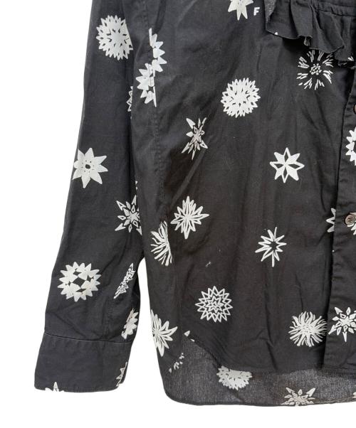 BLACK COMME des GARCONS（ブラックコムデギャルソン）BLACK COMME des GARCONS (ブラックコムデギャルソン) AD2023 フリルシャツ ブラック×ホワイト サイズ:Sの古着・服飾アイテム