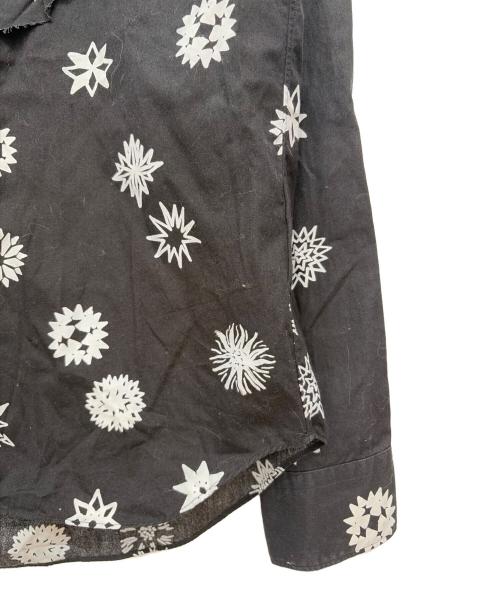 BLACK COMME des GARCONS（ブラックコムデギャルソン）BLACK COMME des GARCONS (ブラックコムデギャルソン) AD2023 フリルシャツ ブラック×ホワイト サイズ:Sの古着・服飾アイテム