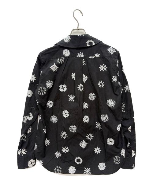 BLACK COMME des GARCONS（ブラックコムデギャルソン）BLACK COMME des GARCONS (ブラックコムデギャルソン) AD2023 フリルシャツ ブラック×ホワイト サイズ:Sの古着・服飾アイテム