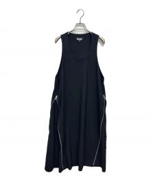 BLACK COMME des GARCONS（ブラックコムデギャルソン）の古着「25SS AD2024 ウール ノースリーブワンピース」｜ブラック