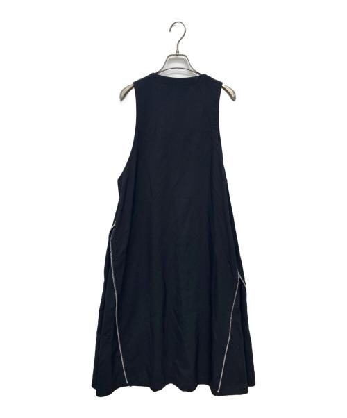 BLACK COMME des GARCONS（ブラックコムデギャルソン）BLACK COMME des GARCONS (ブラックコムデギャルソン) 25SS AD2024 ウール ノースリーブワンピース ブラック サイズ:XSの古着・服飾アイテム