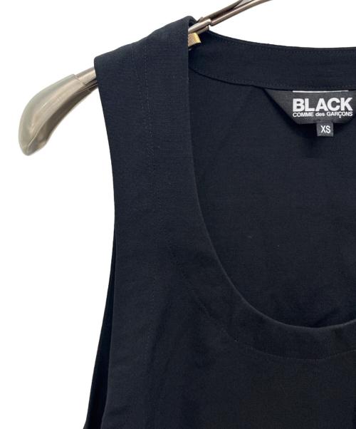 BLACK COMME des GARCONS（ブラックコムデギャルソン）BLACK COMME des GARCONS (ブラックコムデギャルソン) 25SS AD2024 ウール ノースリーブワンピース ブラック サイズ:XSの古着・服飾アイテム