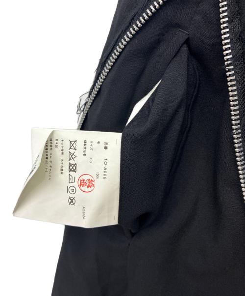 BLACK COMME des GARCONS（ブラックコムデギャルソン）BLACK COMME des GARCONS (ブラックコムデギャルソン) 25SS AD2024 ウール ノースリーブワンピース ブラック サイズ:XSの古着・服飾アイテム