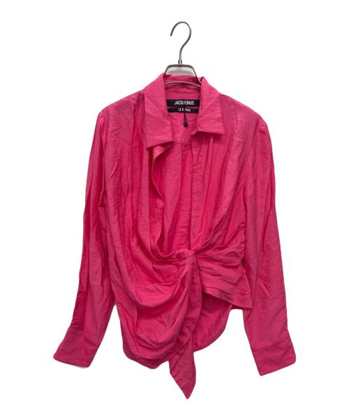 jacquemus（ジャックムス）JACQUEMUS (ジャックムス) La chemise Bahia バイアシャツ ショッキングピンク サイズ:SIZE 34の古着・服飾アイテム