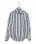 POLO RALPH LAUREN（ポロ・ラルフローレン）の古着「リネン100% CLASSIC FIT ストライプシャツ」｜ブルー×ホワイト