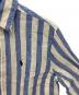 中古・古着 POLO RALPH LAUREN (ポロ・ラルフローレン) リネン100% CLASSIC FIT ストライプシャツ ブルー×ホワイト サイズ:SIZE XS：10000円