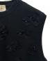 中古・古着 UNITED ARROWS (ユナイテッドアローズ) 3D フラワーモチーフ ノースリーブ ニットベスト ブラック サイズ:SIZE Free：5000円