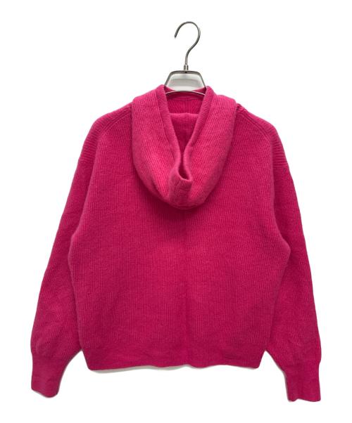 RALPH LAUREN（ラルフローレン）RALPH LAUREN (ラルフローレン) PINK PONY washable cashmere hoodie / カシミヤ ニットパーカー ショッキングピンク サイズ:Sの古着・服飾アイテム