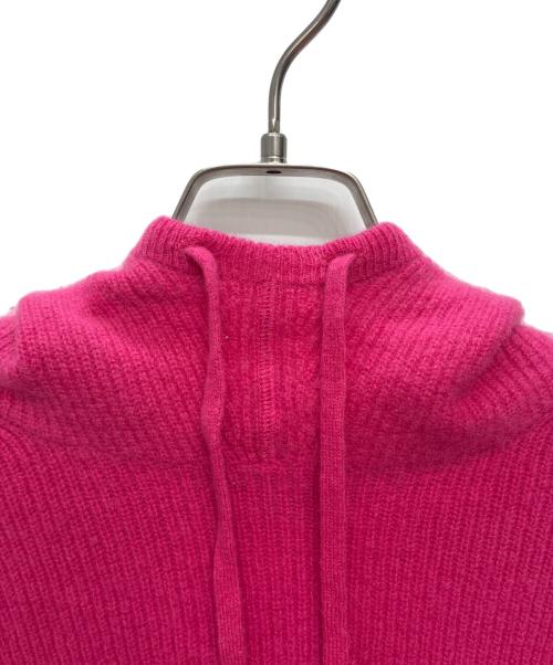 RALPH LAUREN（ラルフローレン）RALPH LAUREN (ラルフローレン) PINK PONY washable cashmere hoodie / カシミヤ ニットパーカー ショッキングピンク サイズ:Sの古着・服飾アイテム