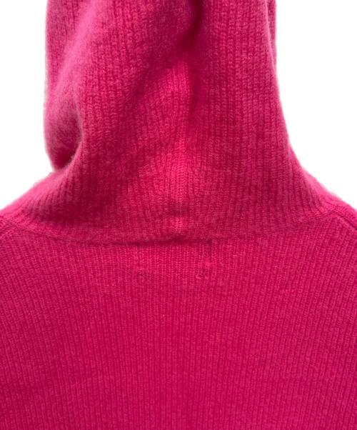 RALPH LAUREN（ラルフローレン）RALPH LAUREN (ラルフローレン) PINK PONY washable cashmere hoodie / カシミヤ ニットパーカー ショッキングピンク サイズ:Sの古着・服飾アイテム