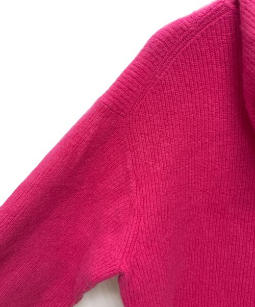 RALPH LAUREN（ラルフローレン）RALPH LAUREN (ラルフローレン) PINK PONY washable cashmere hoodie / カシミヤ ニットパーカー ショッキングピンク サイズ:Sの古着・服飾アイテム