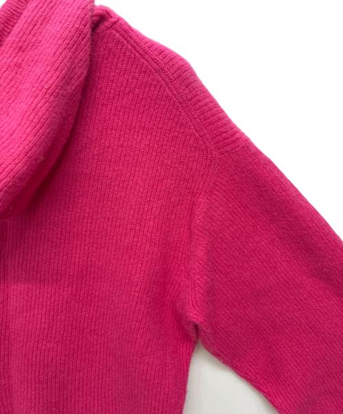 RALPH LAUREN（ラルフローレン）RALPH LAUREN (ラルフローレン) PINK PONY washable cashmere hoodie / カシミヤ ニットパーカー ショッキングピンク サイズ:Sの古着・服飾アイテム