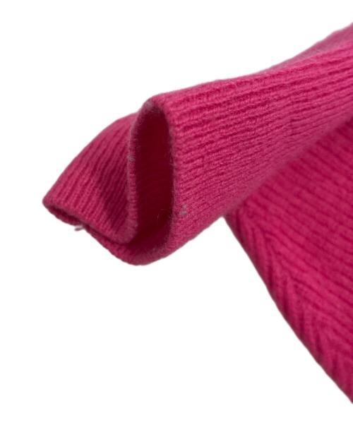 RALPH LAUREN（ラルフローレン）RALPH LAUREN (ラルフローレン) PINK PONY washable cashmere hoodie / カシミヤ ニットパーカー ショッキングピンク サイズ:Sの古着・服飾アイテム