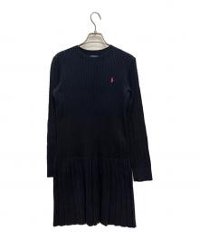 POLO RALPH LAUREN（ポロ・ラルフローレン）の古着「長袖ワンピース」｜ネイビー